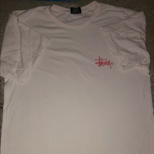 Stussy white and red T-Shirt, size M